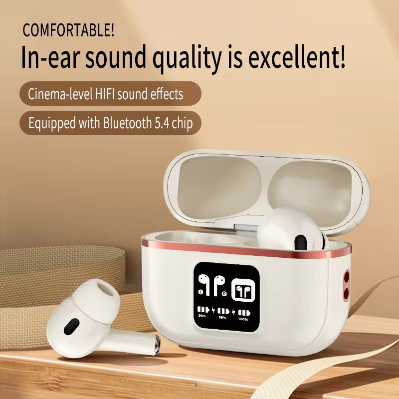 Wireless Earbuds with Smart Display & Premium Sound Quality