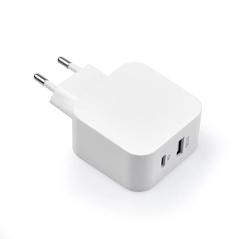 FastCharge Pro™ Dual-Port USB Wall Charger – Ultra-Fast 30W PD & QC 3.0 Adapter