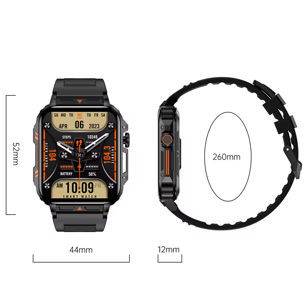 ๐ Smartwatch X9 โ Rugged. Smart. Limitless.
๐ Bluetooth Call, Smart Assistant, and More