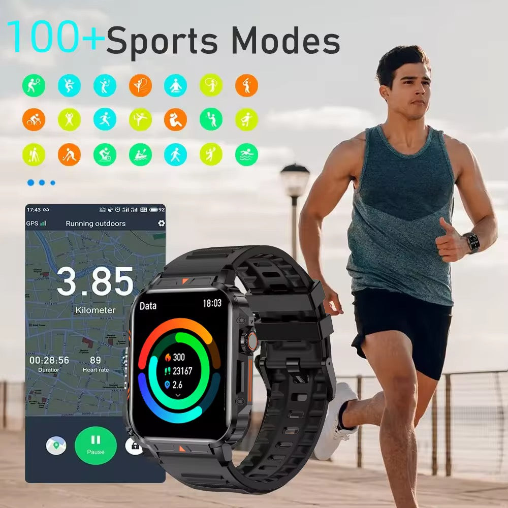๐ Smartwatch X9 โ Rugged. Smart. Limitless.
๐ Bluetooth Call, Smart Assistant, and More