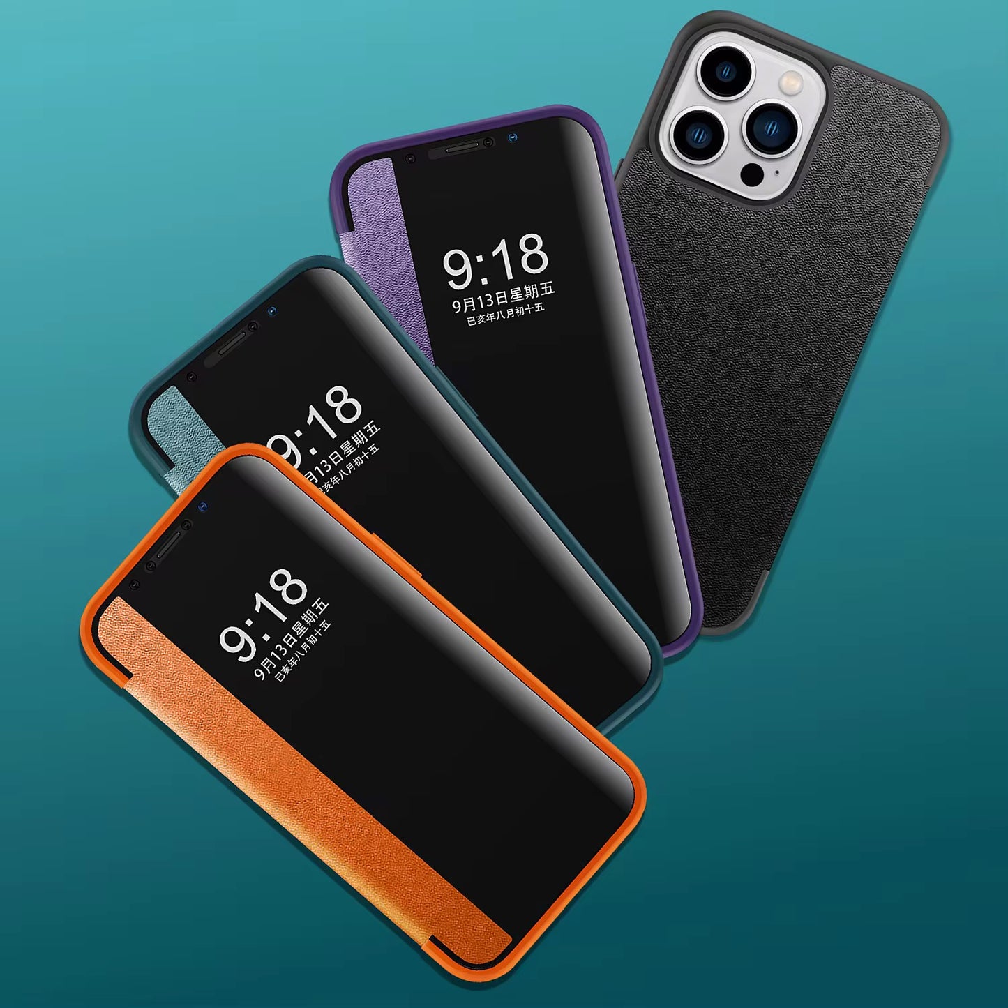 Stylish Protection Meets Smart Functionality
Premium Leather Flip Cases for iPhone
Sleek. Durable. Smart Display Cover.