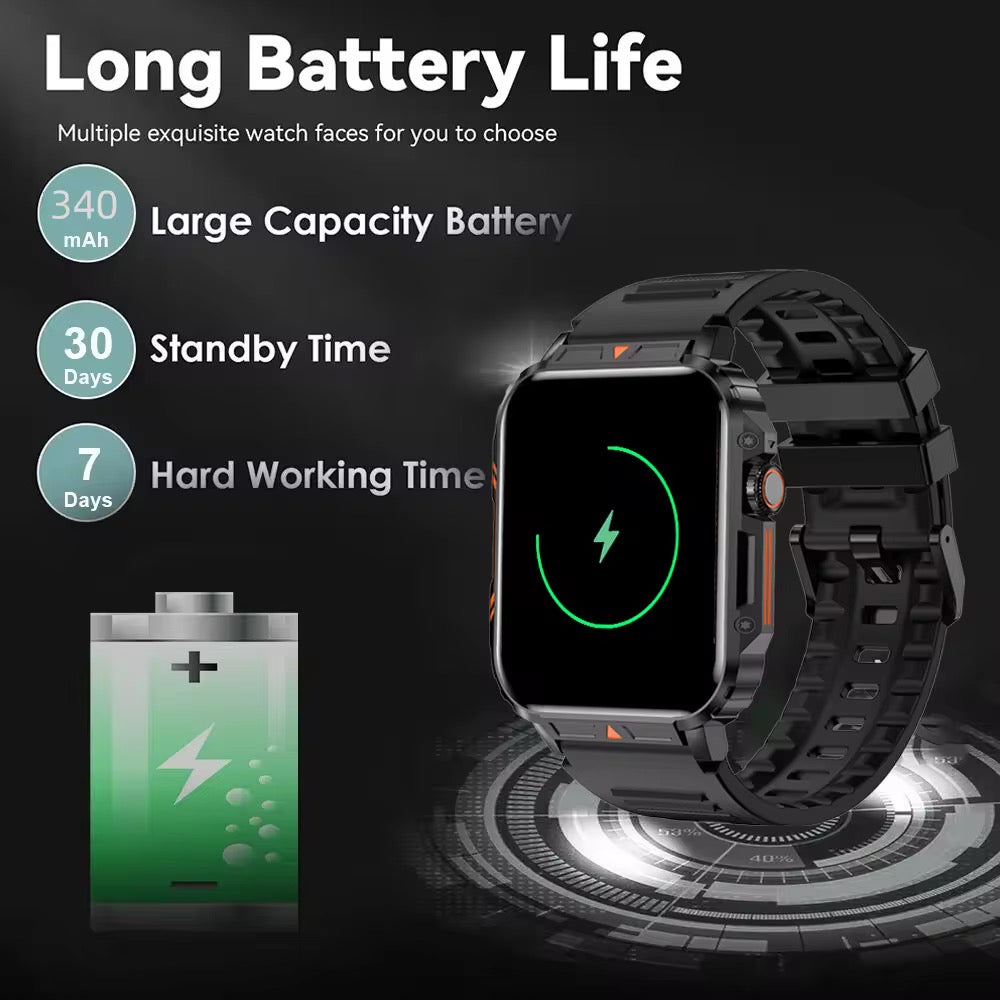 ๐ Smartwatch X9 โ Rugged. Smart. Limitless.
๐ Bluetooth Call, Smart Assistant, and More