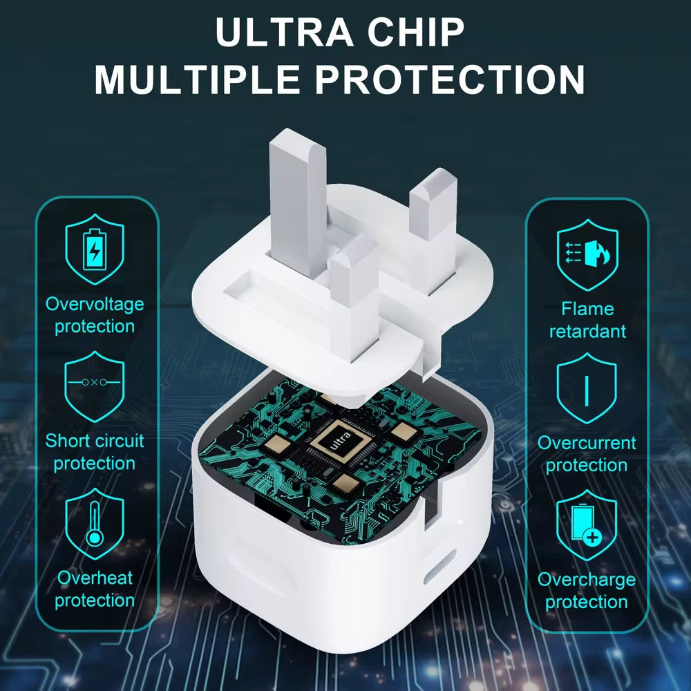 π PD 20W Type-C Fast Charger
Supercharge Your Devices with Speed, Safety & Style