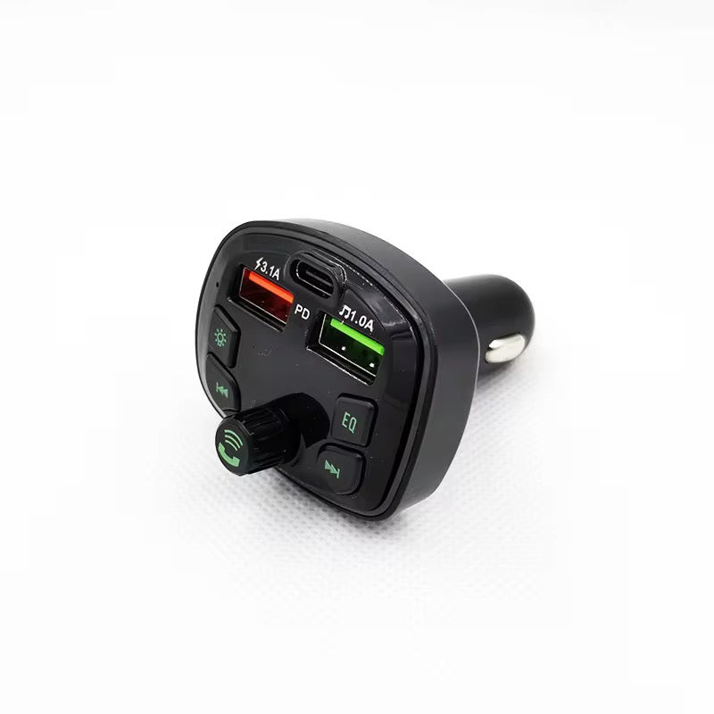 Multifunction Car Charger with USB & Type-C PD Multifunction Car Charger with Fast Charging & Music Control β Power & Entertainment in Oneβ