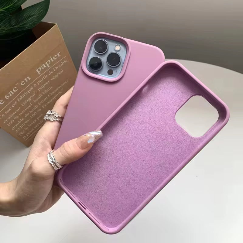 Premium Silicone Style Meets Protection — Choose Your Color, Express Your Personality- for iphone 11 12 13 14 15
