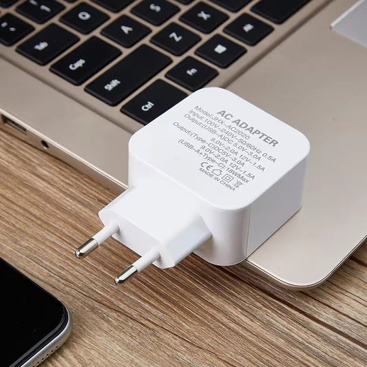 FastCharge Pro™ Dual-Port USB Wall Charger – Ultra-Fast 30W PD & QC 3.0 Adapter