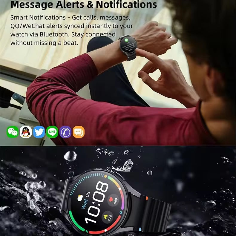 ⌚ Smart Health Watch Pro
Track More. Worry Less.
Heart Rate, SpO2, Blood Pressure, & More — All From Your Wrist.