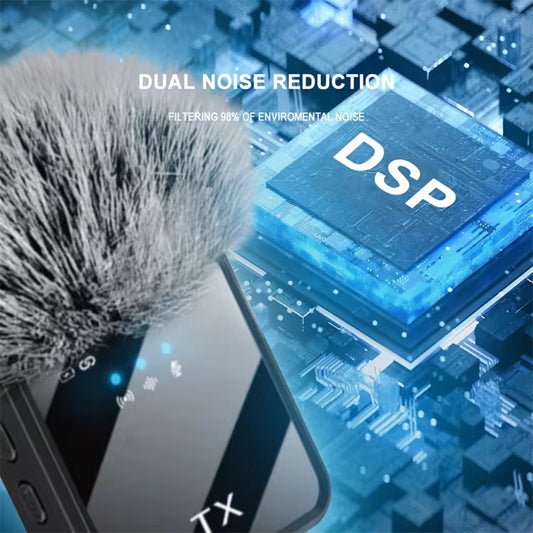 🎤 Crystal Clear Audio Anywhere You Go
Intelligent Noise Reduction Wireless Microphone System