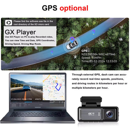 🛡️ Ultimate 4K Dual Lens Dash Cam with WiFi & Night Vision
Capture Every Moment. Drive with Confidence.