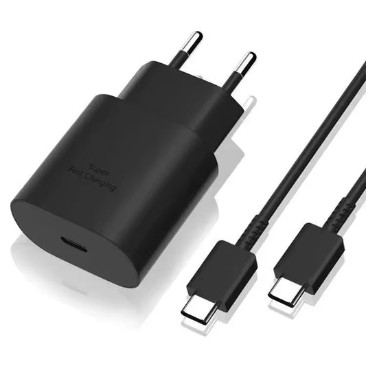 Super Fast USB-C Wall Charger Super Fast USB-C Charger with 25W Output – Get Back to 100% in Record Time.