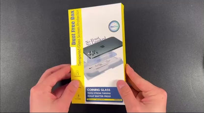 Dust Free Box Tempered Glass Screen Protector compatible phone for Iphone 16 15 14 13 12 11